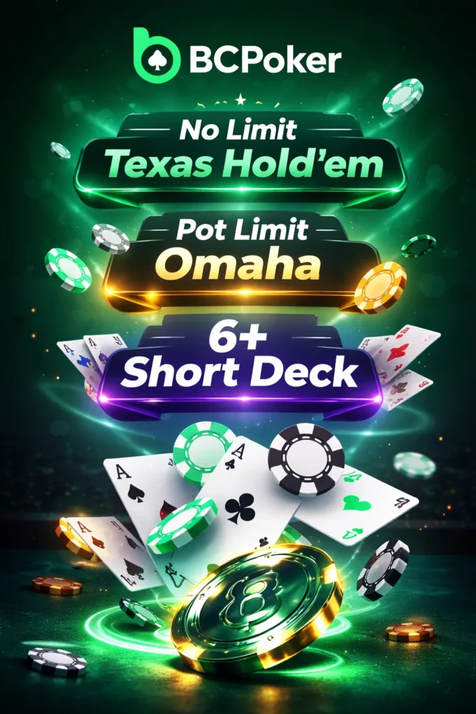 Available game formats BC poker